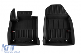Specific rubber mats suitable for Ford Transit Courier after 2023, 2-piece set, black color, with 24-month warranty-image-6224026