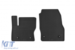 Specific rubber mats suitable for Ford Transit Connect after 2016, 2-piece set, black color - ABFMF6022565