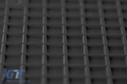 Specific rubber mats suitable for Ford Transit Custom, Tourneo Custom after 2012 with 2-3 seats, Transit after 2014 with automatic transmission, 2-piece set, black color-image-6243106