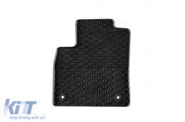 Specific rubber mats suitable for Ford Transit Courier, Tourneo Courier after 2023 with 2 seats, 2-piece set, black color-image-6250257