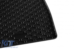 Specific rubber mats suitable for Ford Transit Courier, Tourneo Courier after 2023 with 2 seats, 2-piece set, black color-image-6250261