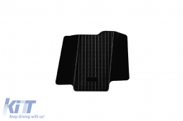 Specific rubber mats suitable for Ford Transit van after 2019, 3-piece set, black color-image-6250738