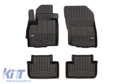image-77-Specific rubber mats suitable for Frogum 3D ProLine series for Citroen C4 Aircross, Peugeot 4008 2012-2017, Mitsubishi ASX after 2010, 4-piece set, black color, with 24-month warranty