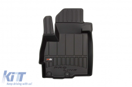 Specific rubber mats suitable for Frogum 3D ProLine series for Citroen C4 Aircross, Peugeot 4008 2012-2017, Mitsubishi ASX after 2010, 4-piece set, black color, with 24-month warranty-image-6221006