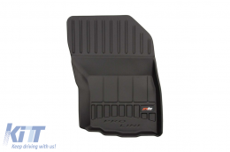 Specific rubber mats suitable for Frogum 3D ProLine series for Citroen C4 Aircross, Peugeot 4008 2012-2017, Mitsubishi ASX after 2010, 4-piece set, black color, with 24-month warranty-image-6221007