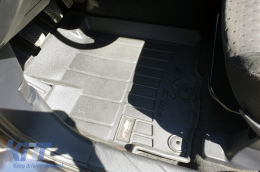 Specific rubber mats suitable for Frogum 3D ProLine series for Citroen C4 Aircross, Peugeot 4008 2012-2017, Mitsubishi ASX after 2010, 4-piece set, black color, with 24-month warranty-image-6221009