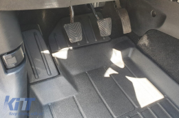 Specific rubber mats suitable for Frogum 3D ProLine series for Citroen C4 Aircross, Peugeot 4008 2012-2017, Mitsubishi ASX after 2010, 4-piece set, black color, with 24-month warranty-image-6221010
