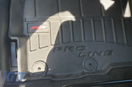 Specific rubber mats suitable for Frogum 3D ProLine series for Citroen C4 Aircross, Peugeot 4008 2012-2017, Mitsubishi ASX after 2010, 4-piece set, black color, with 24-month warranty-image-6221011