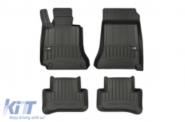 image-58-Specific rubber mats suitable for Frogum 3D ProLine series for Mercedes C class W204 sedan, wagon 2007-2014, 4-piece set, black color, with 24-month warranty