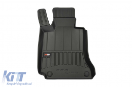 Specific rubber mats suitable for Frogum 3D ProLine series for Mercedes C class W204 sedan, wagon 2007-2014, 4-piece set, black color, with 24-month warranty-image-6221322