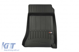 Specific rubber mats suitable for Frogum 3D ProLine series for Mercedes C class W204 sedan, wagon 2007-2014, 4-piece set, black color, with 24-month warranty-image-6221323