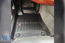 Specific rubber mats suitable for Frogum 3D ProLine series for Mercedes E class W211 2002-2009, CLS C219 2004-2010, 4-piece set, black color, with 24-month warranty-image-6221378