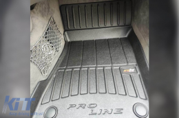 Specific rubber mats suitable for Frogum 3D ProLine series for Mercedes E class W211 2002-2009, CLS C219 2004-2010, 4-piece set, black color, with 24-month warranty-image-6221379