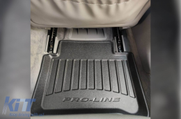 Specific rubber mats suitable for Frogum 3D ProLine series for Mercedes E class W211 2002-2009, CLS C219 2004-2010, 4-piece set, black color, with 24-month warranty-image-6221380