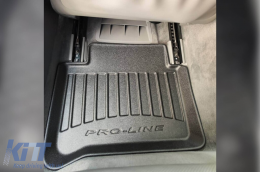 Specific rubber mats suitable for Frogum 3D ProLine series for Mercedes E class W211 2002-2009, CLS C219 2004-2010, 4-piece set, black color, with 24-month warranty-image-6221381