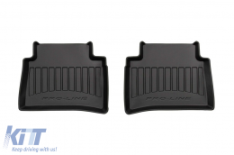 Specific rubber mats suitable for Frogum 3D ProLine series for Toyota Corolla XII after 2018, Suzuki Swace after 2020, 4-piece set, black color, with 24-month warranty-image-6221505