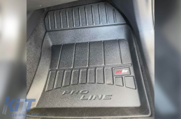 Specific rubber mats suitable for Frogum 3D ProLine series for Toyota Corolla XII after 2018, Suzuki Swace after 2020, 4-piece set, black color, with 24-month warranty-image-6221507