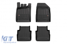 Specific rubber mats suitable for Frogum 3D ProLine series for Opel Vectra C wagon, Opel Signum 2003-2008, 4-piece set, black color, with 24-month warranty-image-6221510