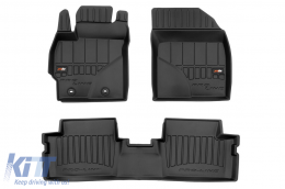 image-43-Specific rubber mats suitable for Frogum 3D ProLine series for Toyota Auris, Corolla X E140/E150 2006-2013, 3-piece set, black color, with 24-month warranty