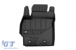 Specific rubber mats suitable for Frogum 3D ProLine series for Toyota Auris, Corolla X E140/E150 2006-2013, 3-piece set, black color, with 24-month warranty-image-6221711