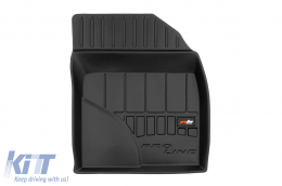 Specific rubber mats suitable for Frogum 3D ProLine series for Toyota Auris, Corolla X E140/E150 2006-2013, 3-piece set, black color, with 24-month warranty-image-6221712