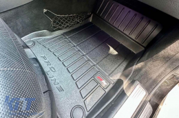 Specific rubber mats suitable for Frogum 3D ProLine series for Mercedes S class W222 2013-2020 long wheelbase, 4-Matic, 4-piece set, black color, with 24-month warranty-image-6221902
