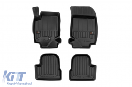 image-28-Specific rubber mats suitable for Frogum 3D ProLine series for Opel Corsa F, Peugeot 208 after 2019, 4-piece set, black color, with 24-month warranty