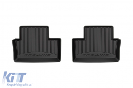 Specific rubber mats suitable for Frogum 3D ProLine series for Renault Clio after 2019, Mitsubishi Colt hatchback after 2023, 4-piece set, black color, with 24-month warranty-image-6222242