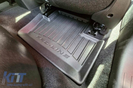 Specific rubber mats suitable for Frogum 3D ProLine series for Renault Clio after 2019, Mitsubishi Colt hatchback after 2023, 4-piece set, black color, with 24-month warranty-image-6222247