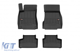 Specific rubber mats suitable for Frogum 3D ProLine series for Mercedes B class W247, CLA C118 after 2016, GLA H247 after 2020, 4-piece set, black color, with 24-month warranty - ABFMM6017713