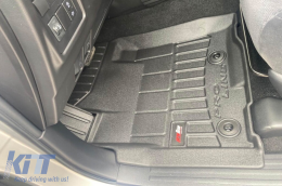 Specific rubber mats suitable for Frogum 3D ProLine series for Toyota Land Cruiser FJ150, 4Runner, Lexus LX after 2009, Toyota Land Cruiser J200 after 2007, 4-piece set, black color, with 24-month war-image-6222783