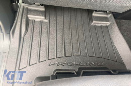 Specific rubber mats suitable for Frogum 3D ProLine series for Toyota Land Cruiser FJ150, 4Runner, Lexus LX after 2009, Toyota Land Cruiser J200 after 2007, 4-piece set, black color, with 24-month war-image-6222785