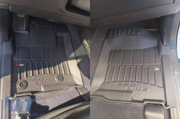 Specific rubber mats suitable for Frogum 3D ProLine series for Toyota Land Cruiser FJ150, 4Runner, Lexus LX after 2009, Toyota Land Cruiser J200 after 2007, 4-piece set, black color, with 24-month war-image-6222791