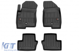 Specific rubber mats suitable for Frogum 3D ProLine series for Jeep Compass I 2006-2016, Dodge Caliber 2006-2011, 4-piece set, black color, with 24-month warranty - ABFMJ6017804