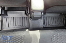 Specific rubber mats suitable for Frogum 3D ProLine series for Toyota Yaris IV Hybrid after 2019, Yaris Cross after 2020, Mazda 2 Hybrid after 2022, 4-piece set, black color, with 24-month warranty-image-6223054