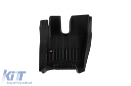 Specific rubber mats suitable for Frogum 3D ProLine series for DAF XF, XG, XG+ after 2022 for version with right cinema seat, 2-piece set, black color, with 24-month warranty-image-6223850