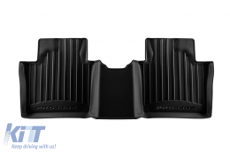 Specific rubber mats suitable for Frogum 3D ProLine series for Renault Espace after 2023, Rafale after 2024, 3-piece set, black color, with 24-month warranty-image-6223964