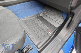 Specific rubber mats suitable for Frogum 3D ProLine series for Renault Espace after 2023, Rafale after 2024, 3-piece set, black color, with 24-month warranty-image-6223969