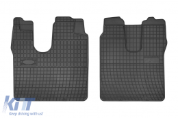 Specific rubber mats suitable for Frogum El Toro series for MAN TGL, TGM, TGS after 2005, 2-piece set, black color