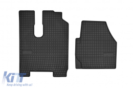 Specific rubber mats suitable for Frogum El Toro series for Mercedes Actros Automat after 2012, 2-piece set, black color - ABFMM6019085