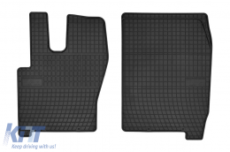 Specific rubber mats suitable for Frogum El Toro series for Iveco Eurocargo type 120 after 2002, 2-piece set, black color - ABFMI6019100