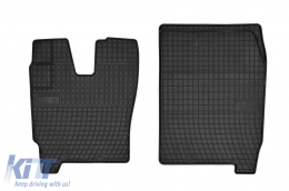 image-43-Specific rubber mats suitable for Frogum El Toro series for Iveco Eurocargo type 160 after 2002, 2-piece set, black color