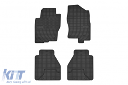 Specific rubber mats suitable for Frogum El Toro series for Nissan Navara, Pathfinder 2010-2015, 4-piece set, black color - ABFMN6019119