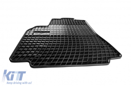 Specific rubber mats suitable for Frogum El Toro series for Peugeot Partner, Citroen Berlingo 2008-2018, 4-piece set, black color-image-6230273