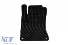 Specific rubber mats suitable for Frogum El Toro series for Mercedes A class W176 2011-2018, CLA C117 2013-2019, GLA X156 2013-2019, 4-piece set, black color-image-6230387