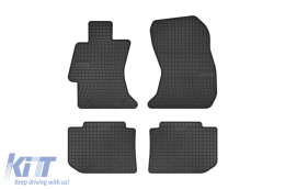 Specific rubber mats suitable for Frogum El Toro series for Subaru Levorg after 2015, XV 2012-2017, 4-piece set, black color - ABFMS6019199