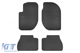 Specific rubber mats suitable for Frogum El Toro series for Land Rover Freelander 1996-2006, 4-piece set, black color