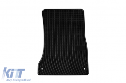 Specific rubber mats suitable for Frogum El Toro series for Mercedes S class W222 2013-2020 350 Long, 4-Matic, 4-piece set, black color-image-6230613