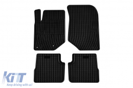 Specific rubber mats suitable for Frogum El Toro series for Opel Corsa F, Peugeot 208, Citroen DS3 Crossback after 2019, Opel Mokka after 2020, 4-piece set, black color-image-6230651