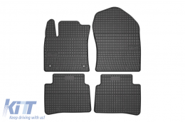 Specific rubber mats suitable for Frogum El Toro series for Toyota Prius Liftback 2015-2023, 4-piece set, black color - ABFMT6019294